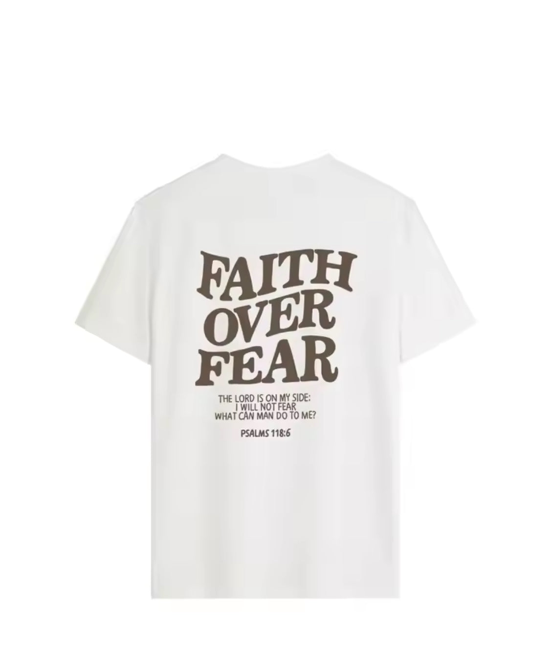 FAITH OVER FEAR (WHITE)WOMENS SHIRT