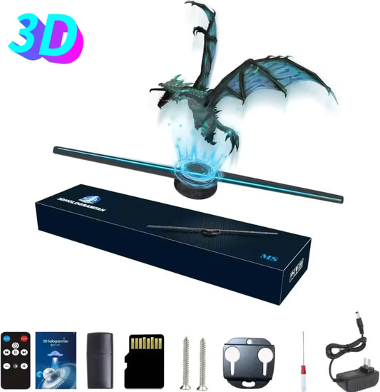 42CM 3D Hologram Fan 3D Holographic Advertising Display Image HD