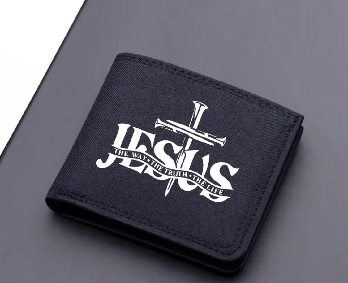 JESUS FEAR NOT WALLET (BLACK)